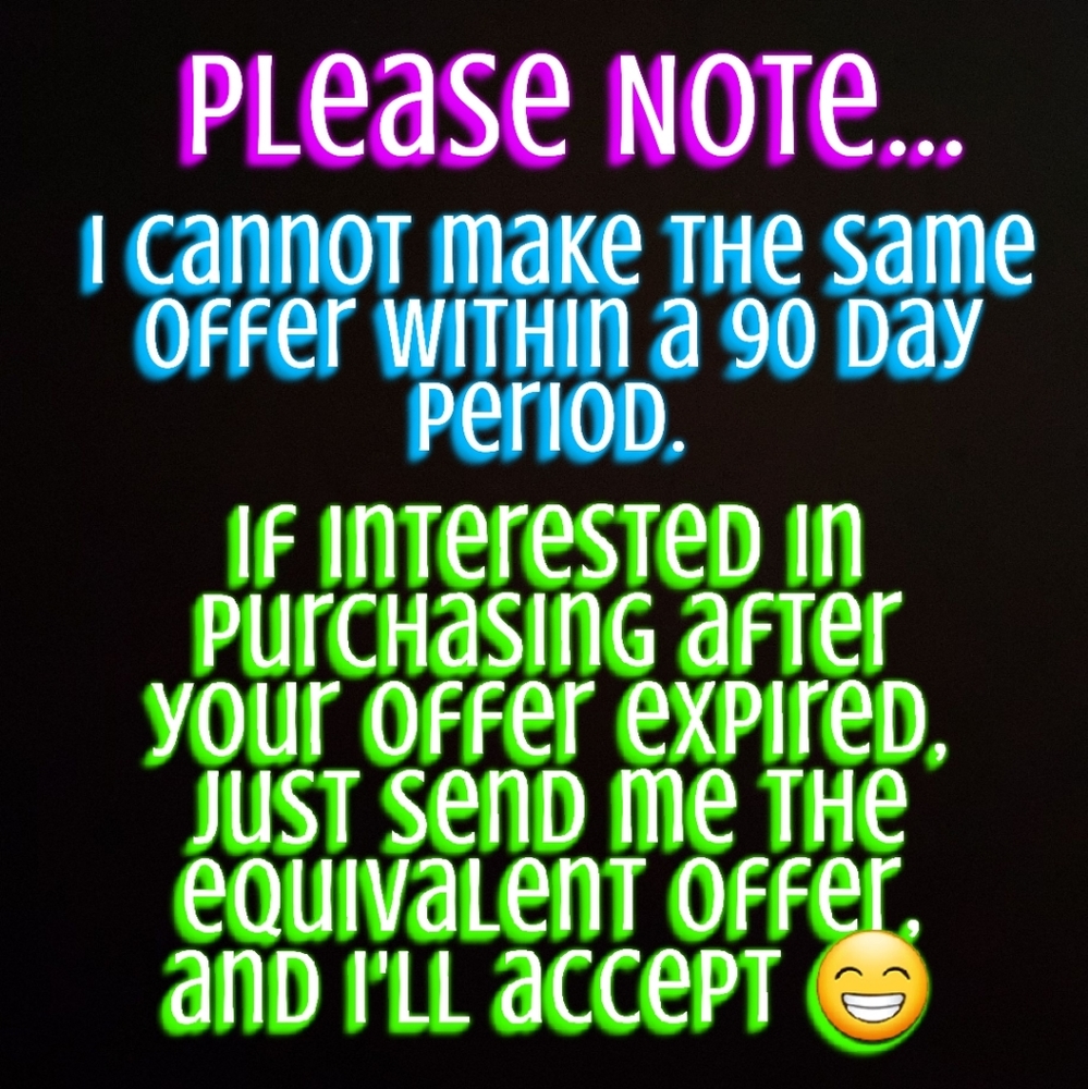 💕Feel Free To Make An Offer💕